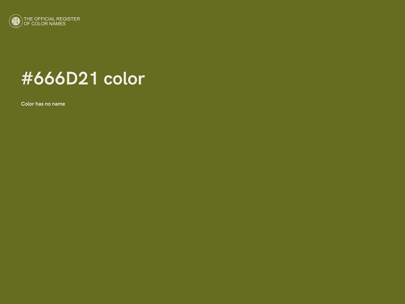 #666D21 color image