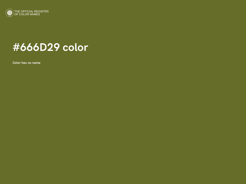 #666D29 color image