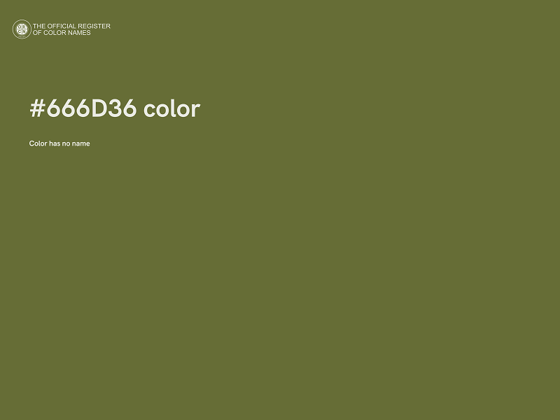 #666D36 color image