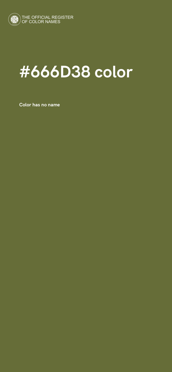 #666D38 color image