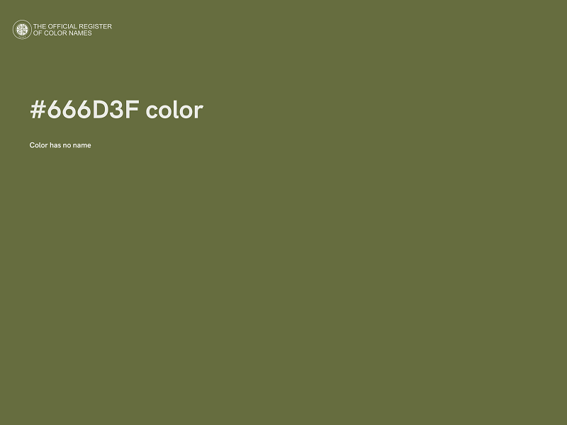 #666D3F color image