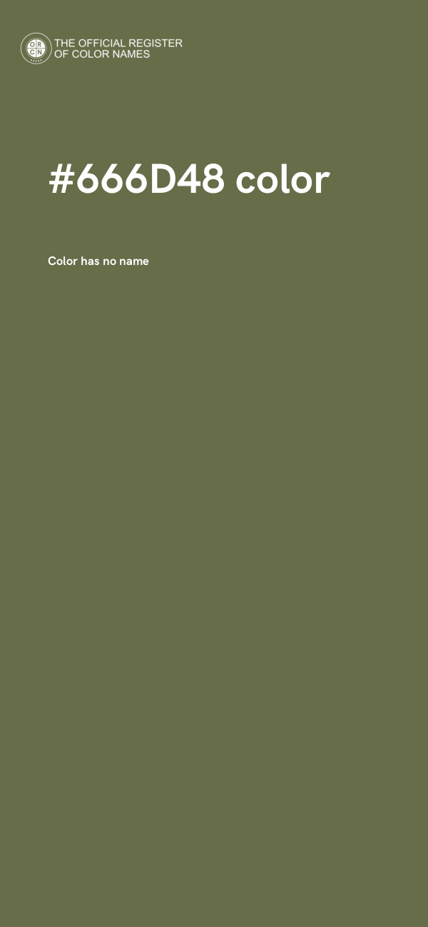 #666D48 color image