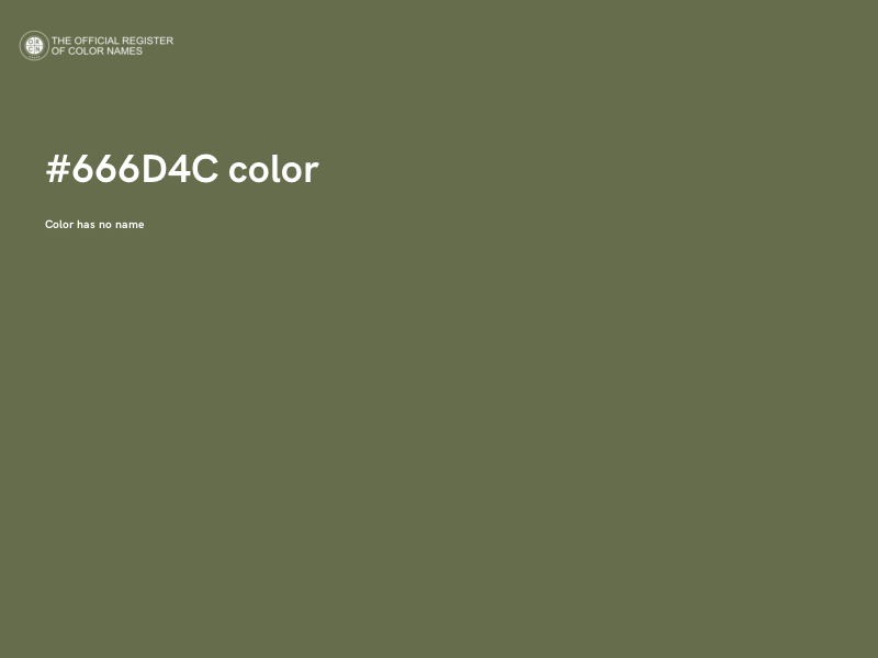 #666D4C color image