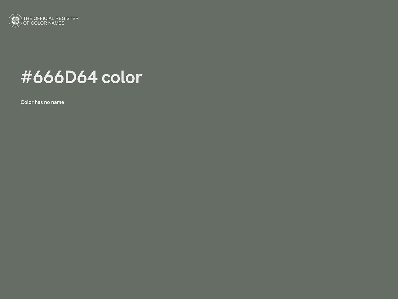 #666D64 color image
