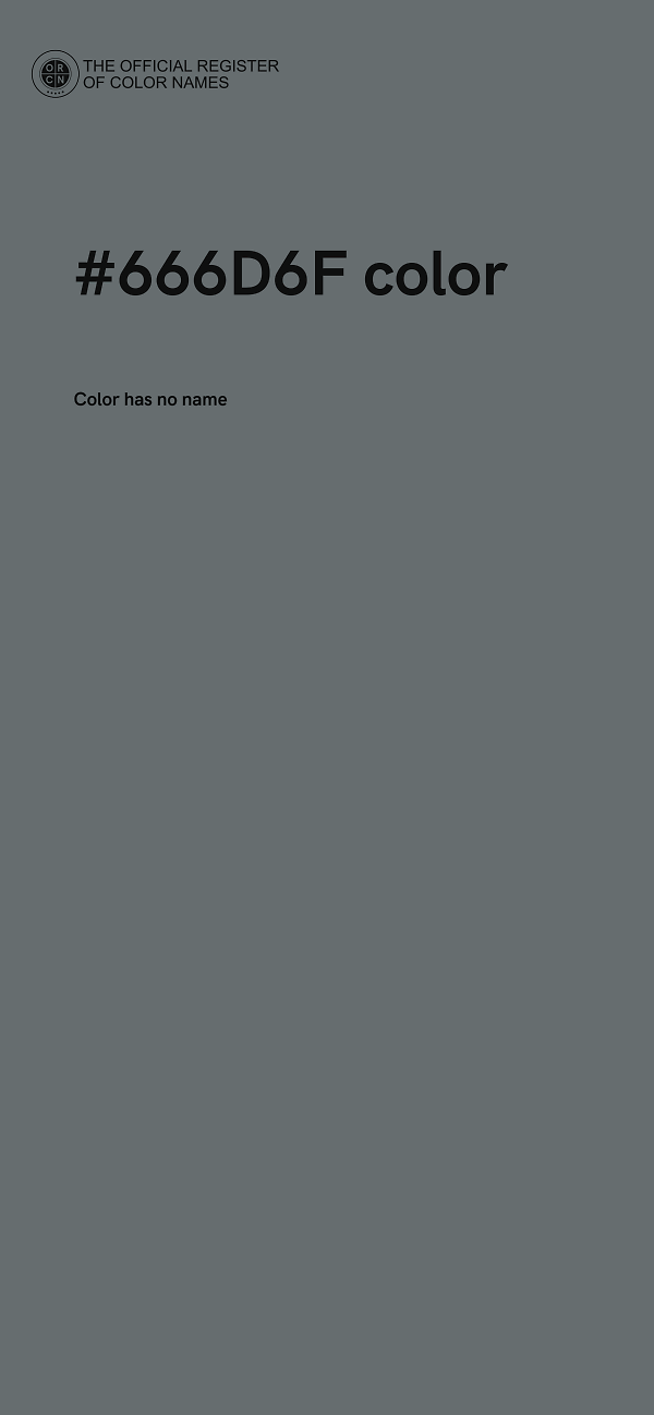 #666D6F color image