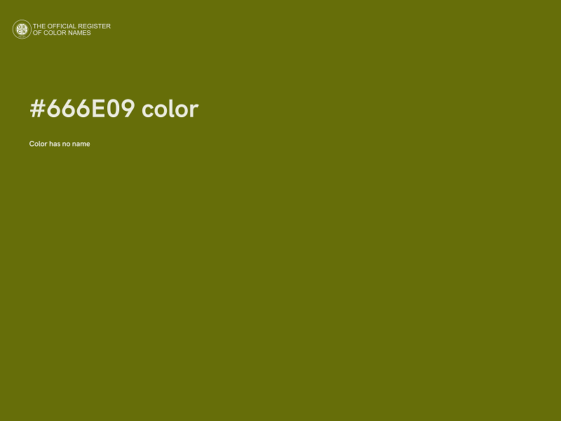 #666E09 color image