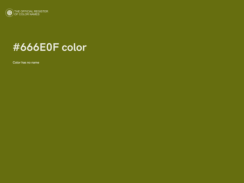 #666E0F color image