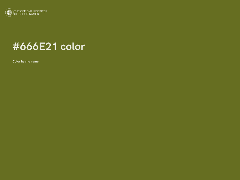 #666E21 color image