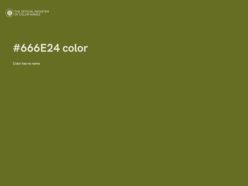 #666E24 color image