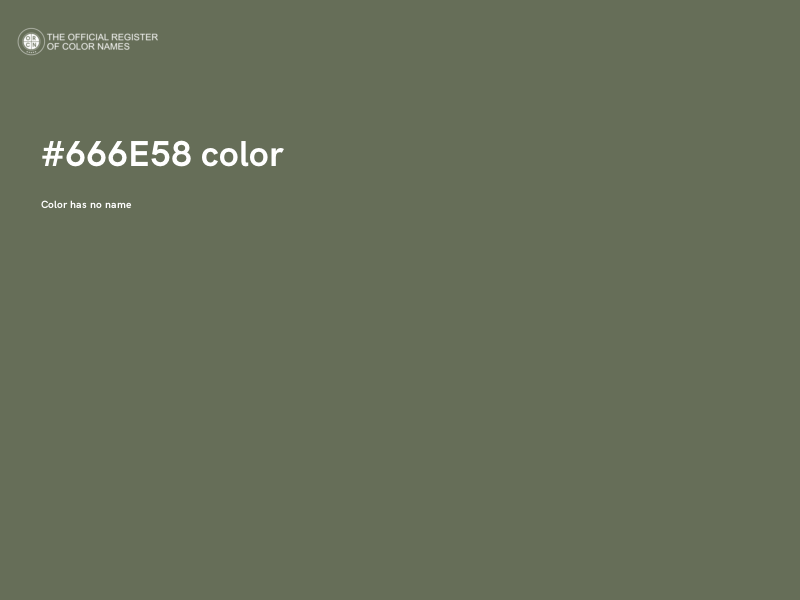 #666E58 color image