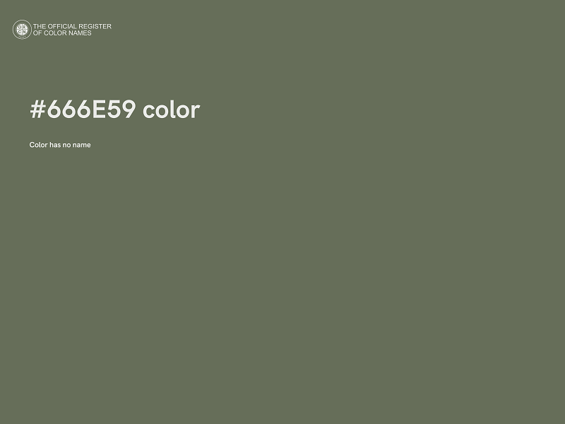 #666E59 color image