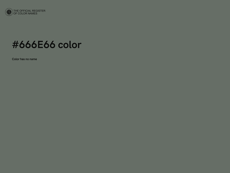 #666E66 color image