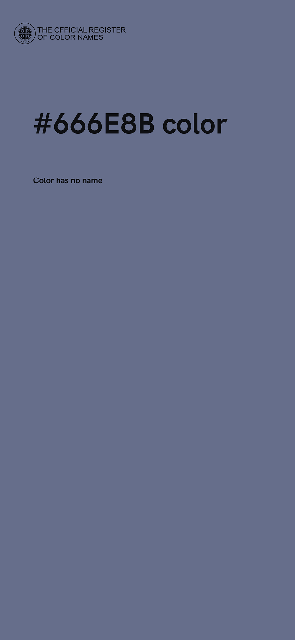 #666E8B color image