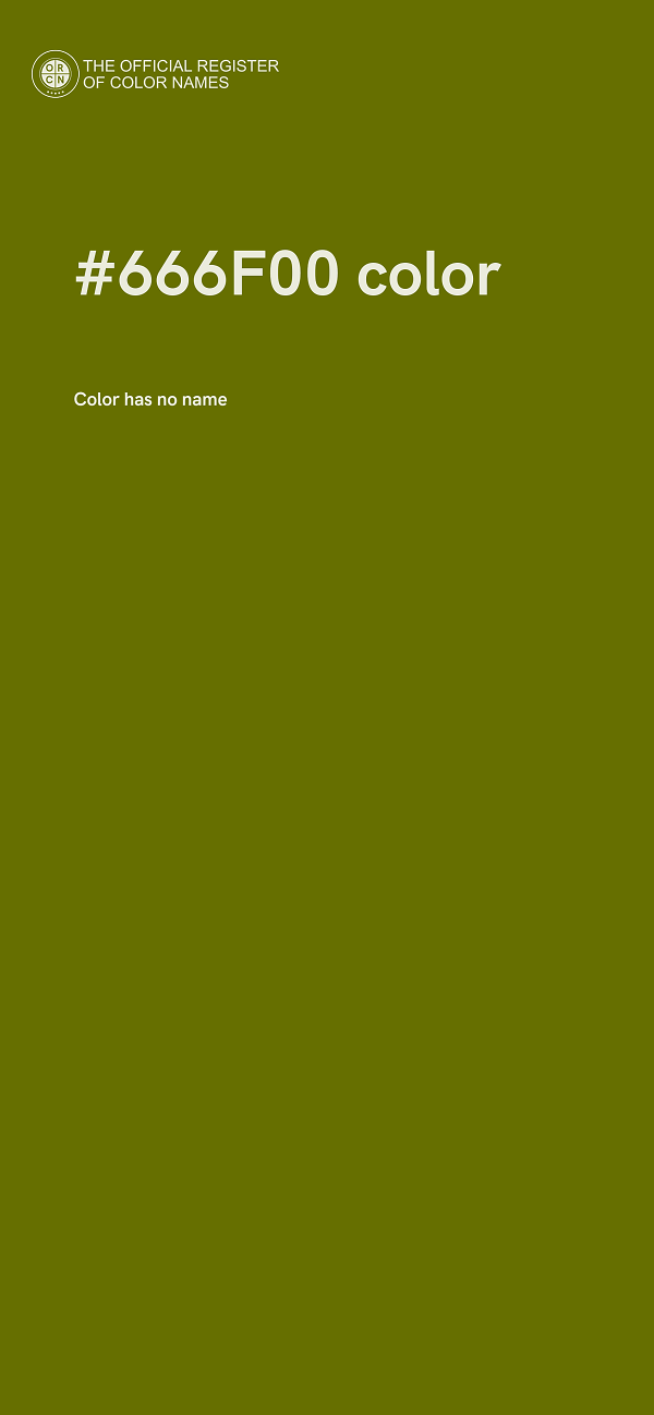 #666F00 color image