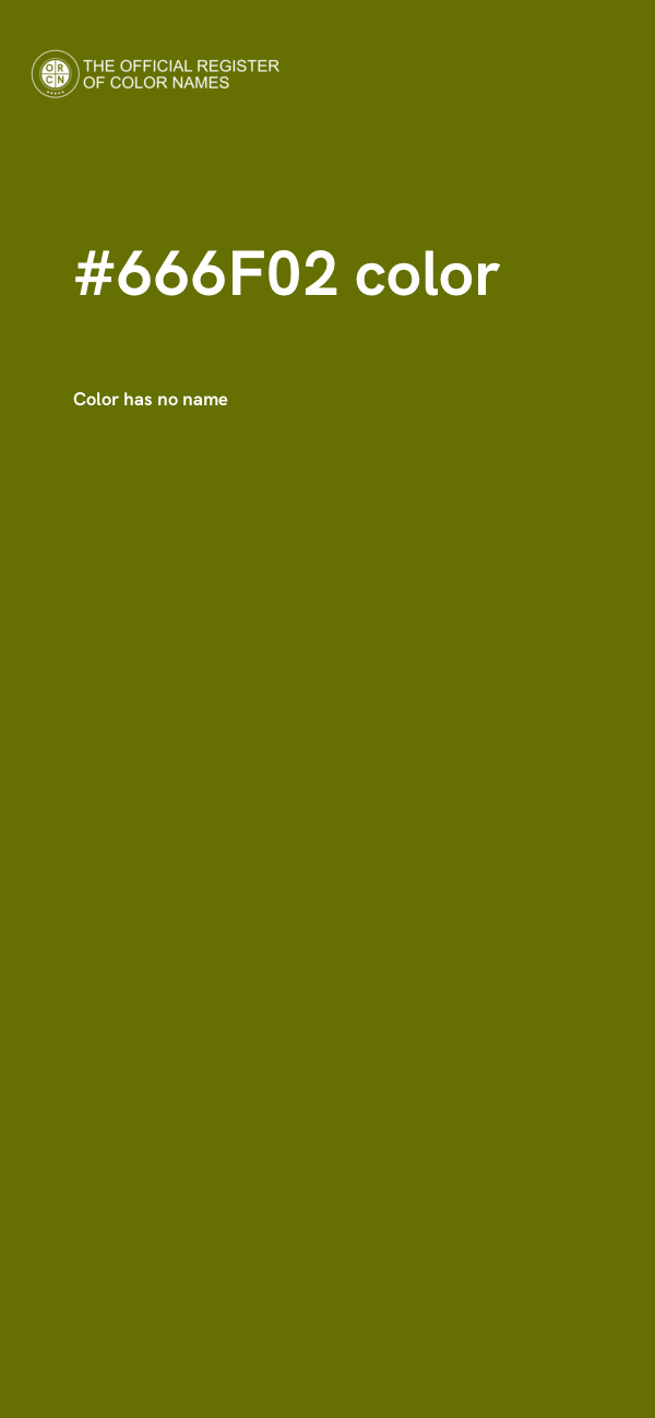 #666F02 color image