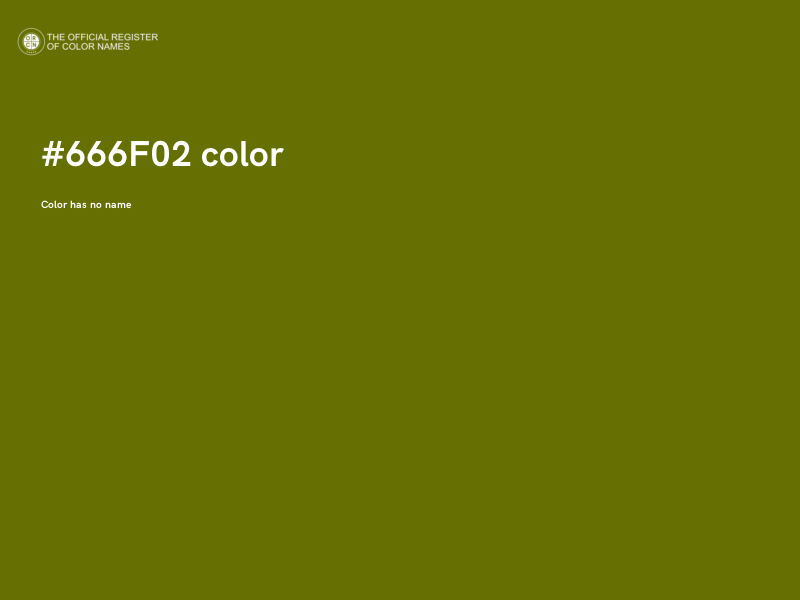 #666F02 color image