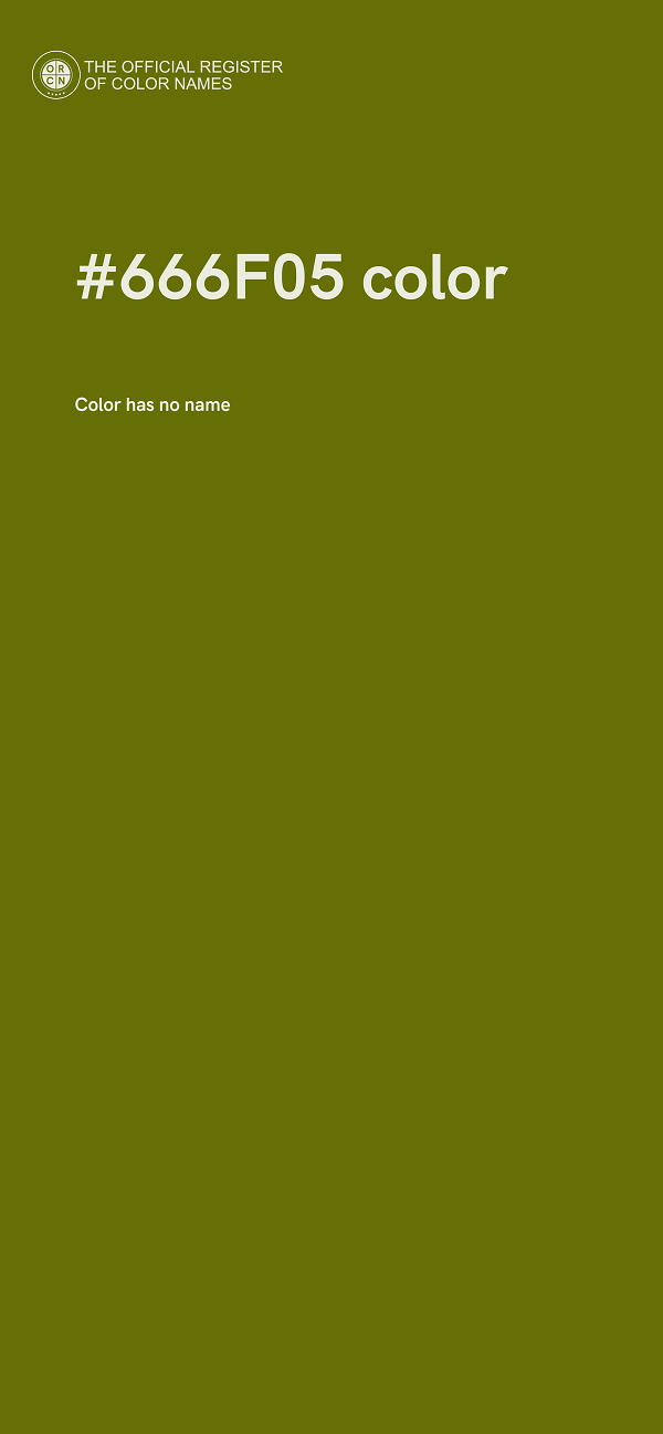#666F05 color image