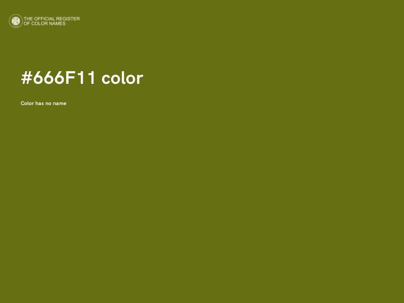 #666F11 color image