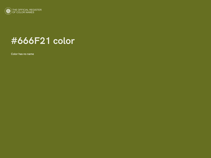 #666F21 color image