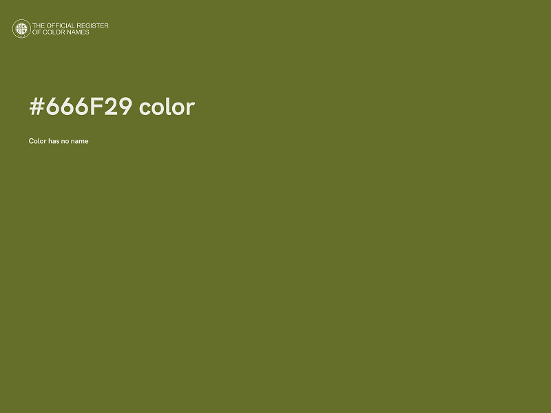 #666F29 color image