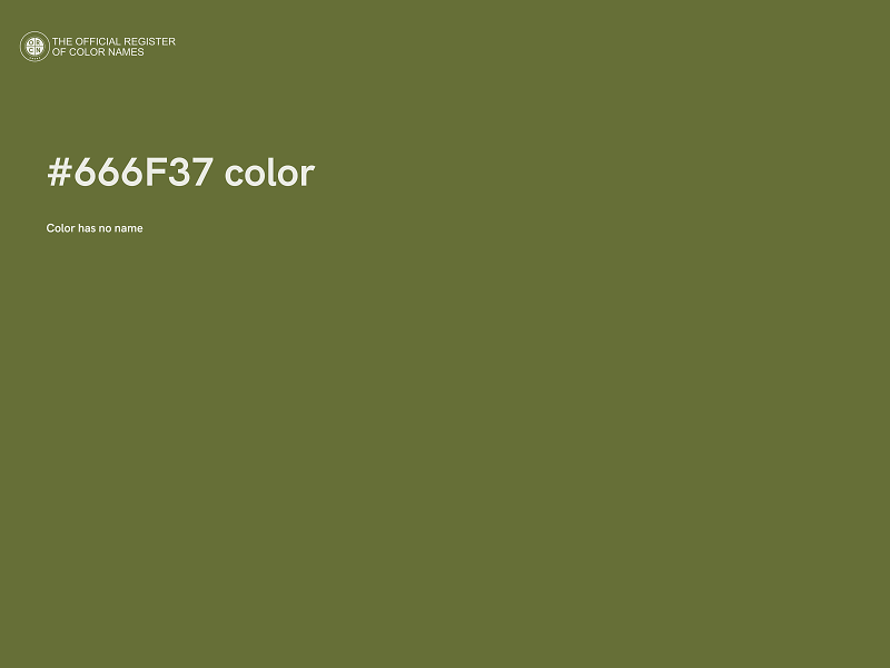 #666F37 color image