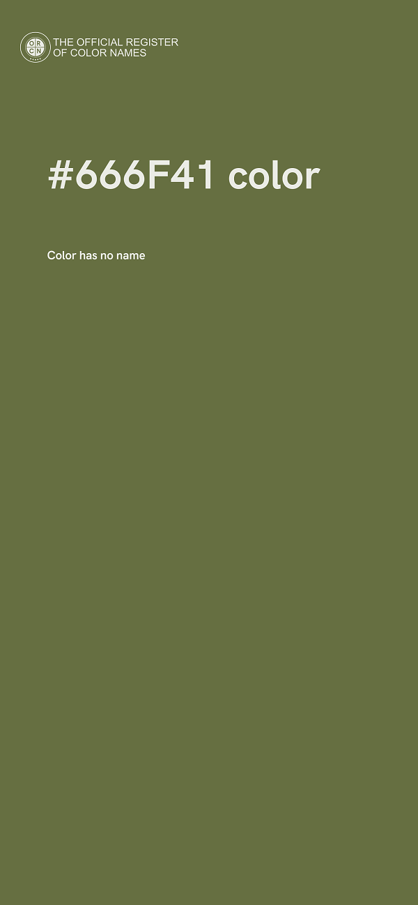 #666F41 color image