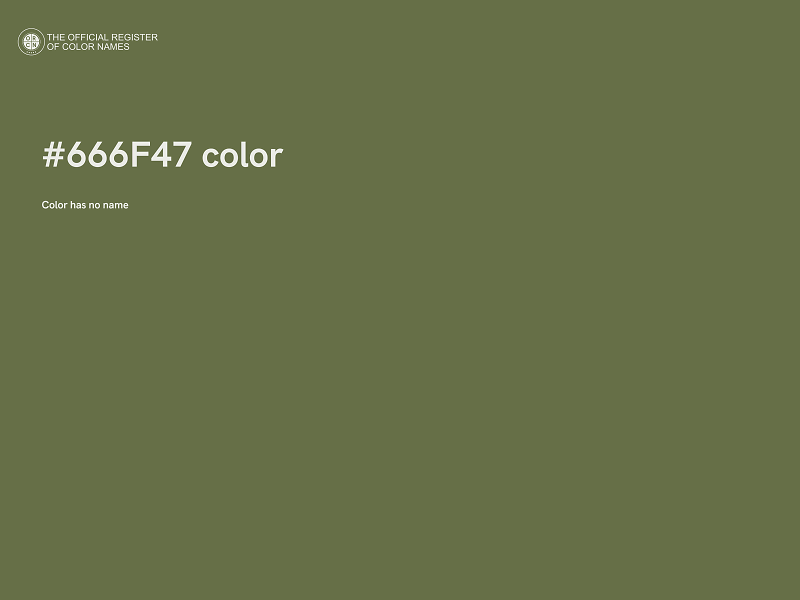 #666F47 color image