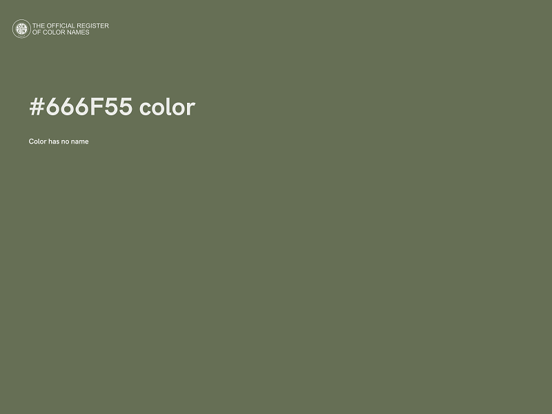 #666F55 color image