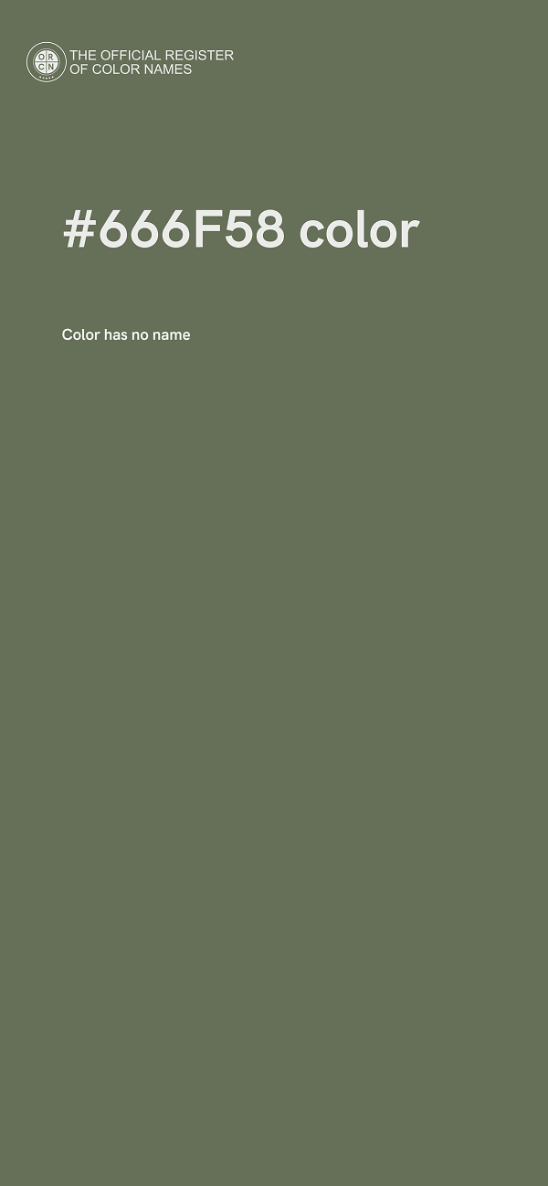 #666F58 color image