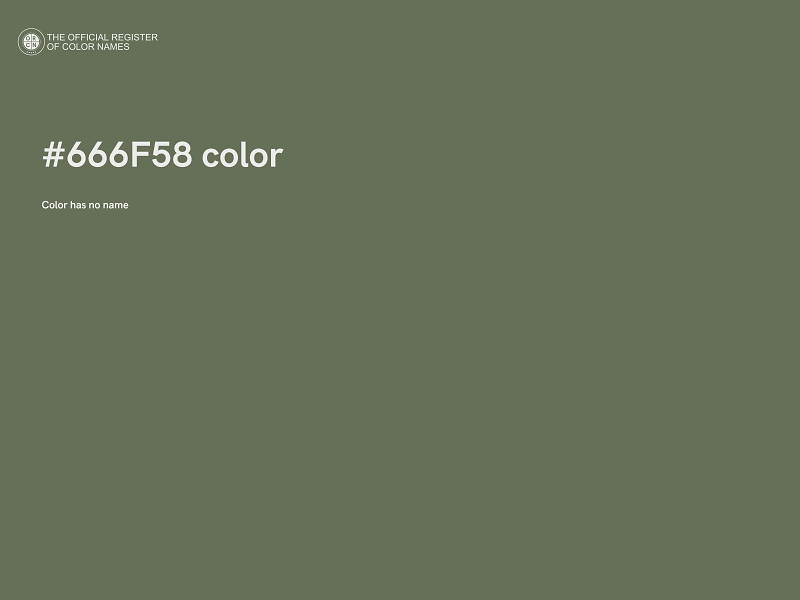 #666F58 color image