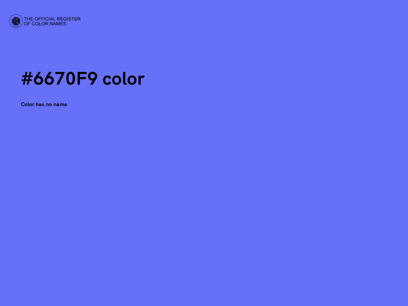 #6670F9 color image