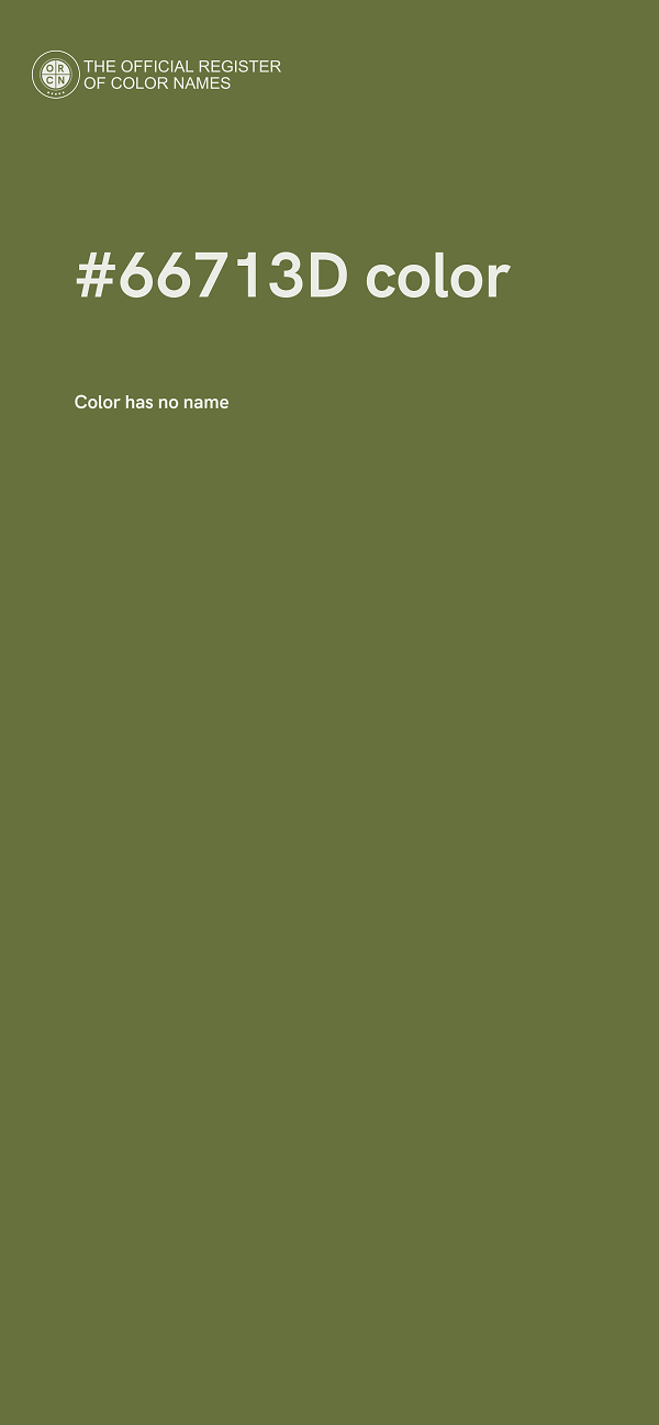 #66713D color image