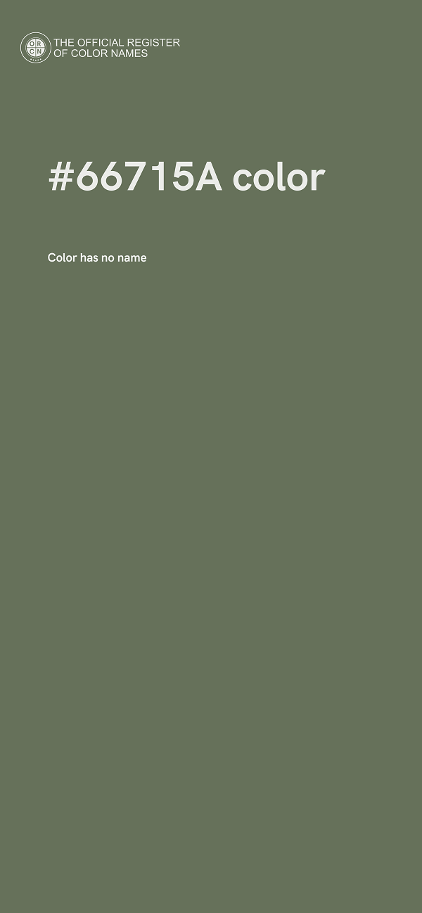 #66715A color image