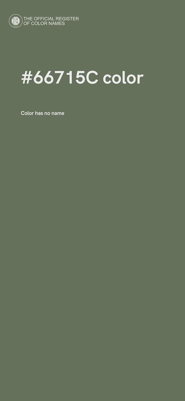 #66715C color image