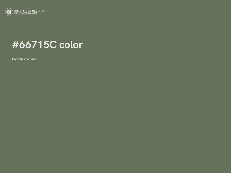 #66715C color image