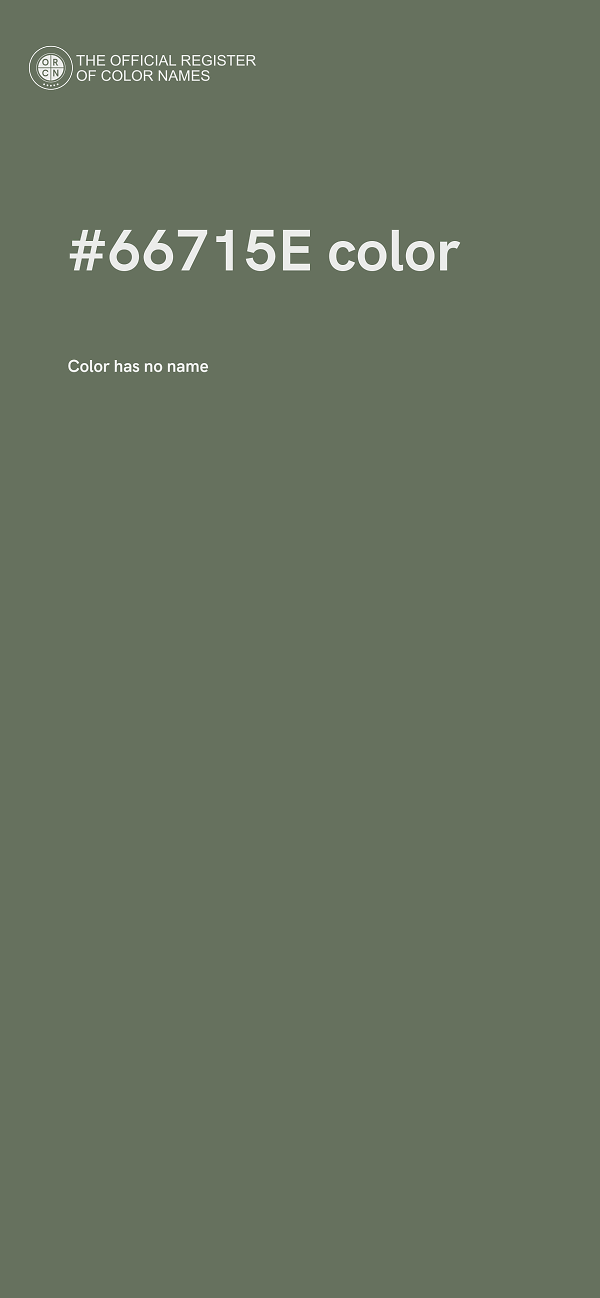#66715E color image