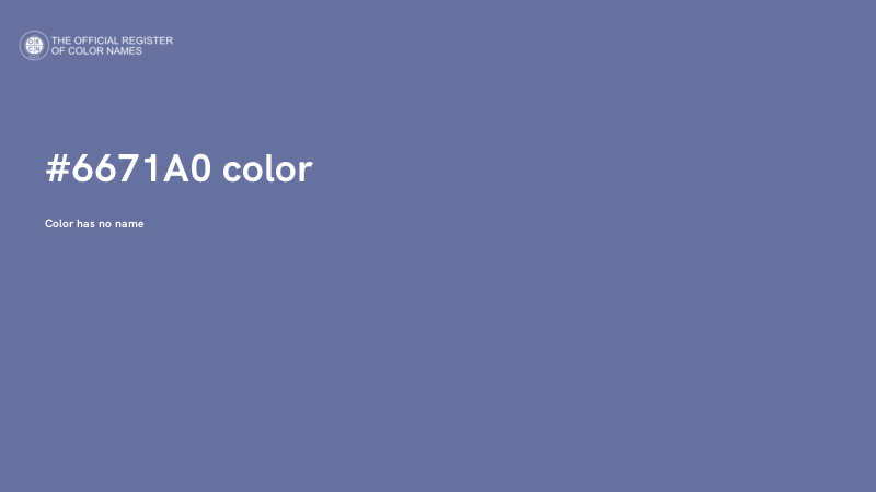 #6671A0 color image