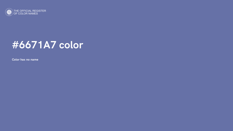#6671A7 color image