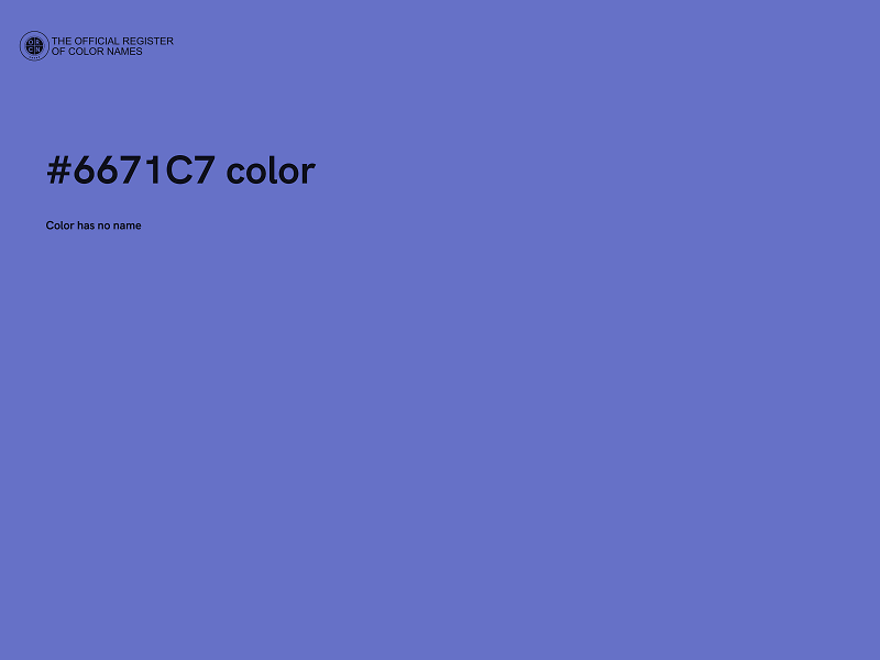 #6671C7 color image