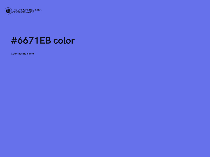 #6671EB color image
