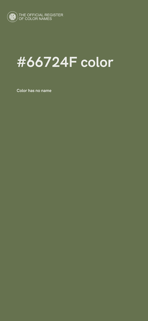 #66724F color image