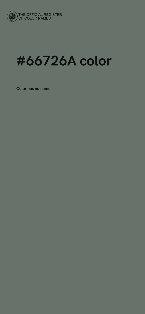 #66726A color image