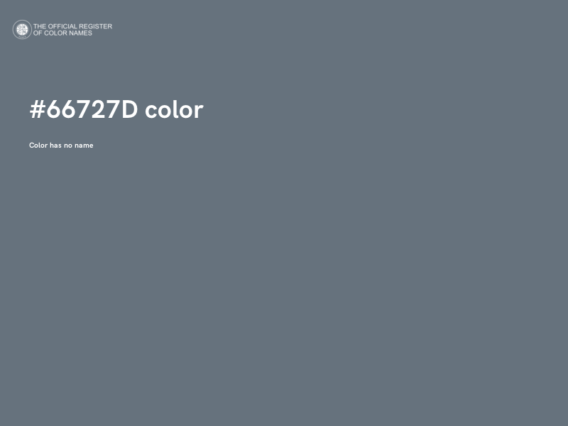 #66727D color image