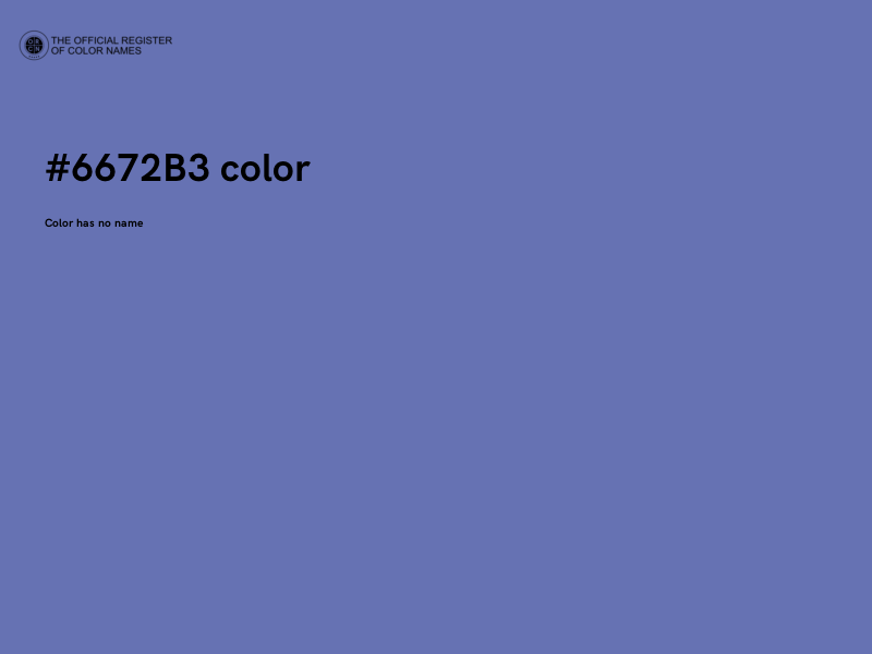 #6672B3 color image