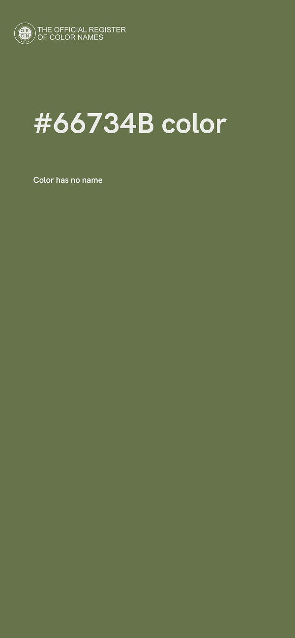#66734B color image