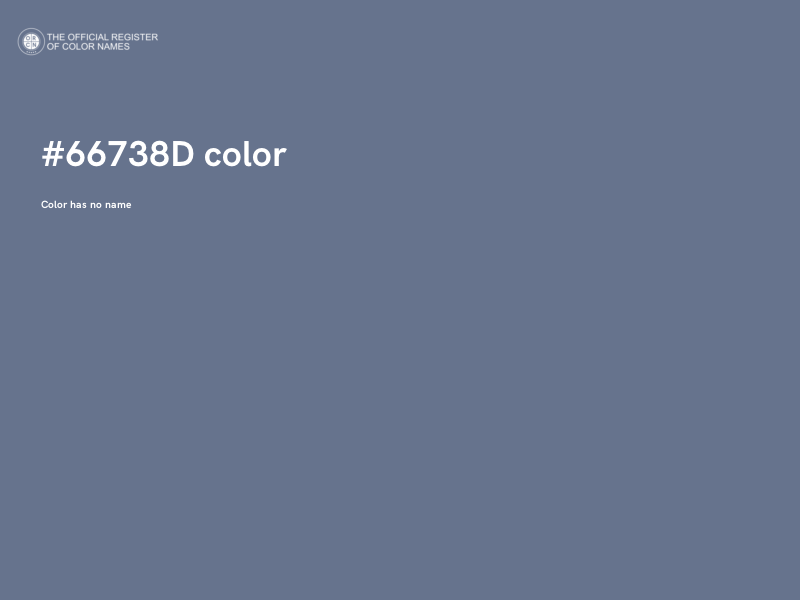 #66738D color image