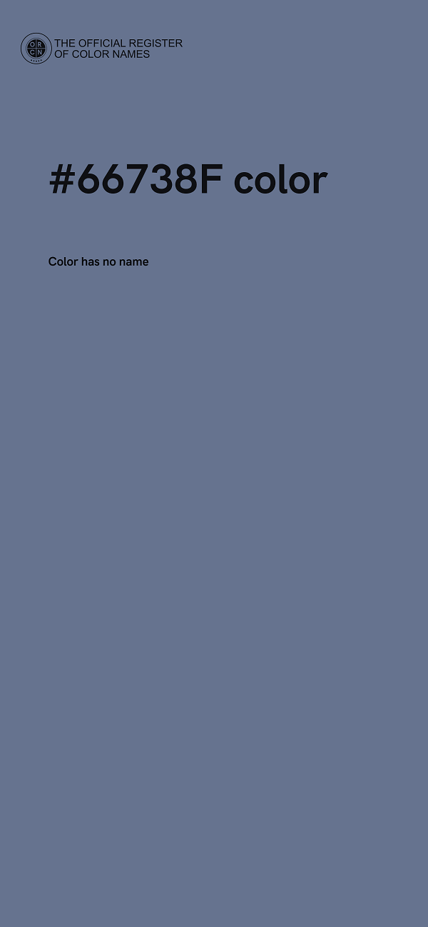 #66738F color image