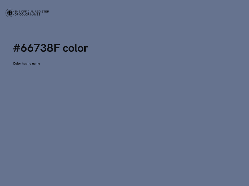 #66738F color image