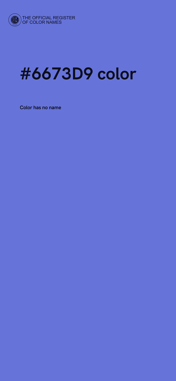#6673D9 color image