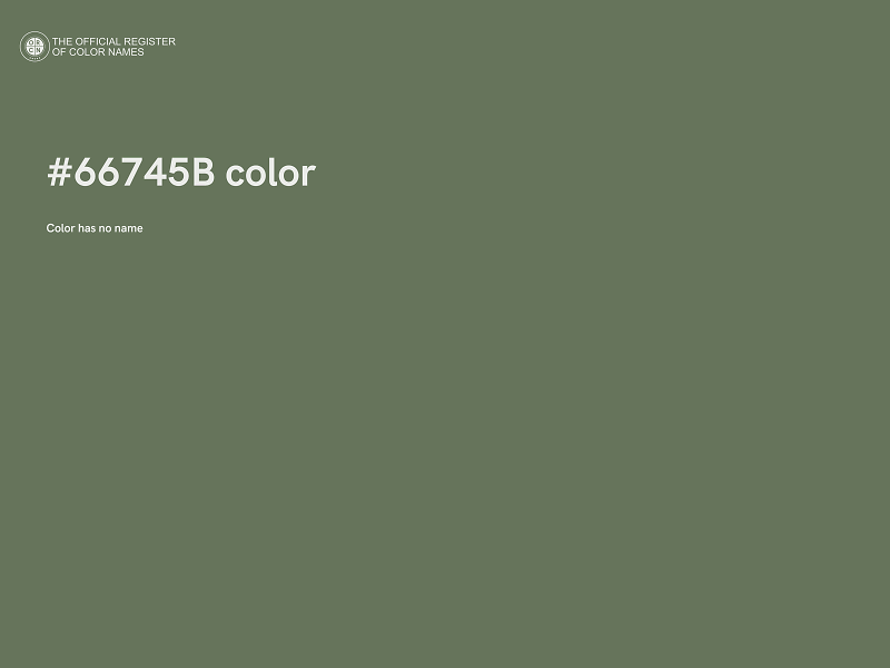 #66745B color image